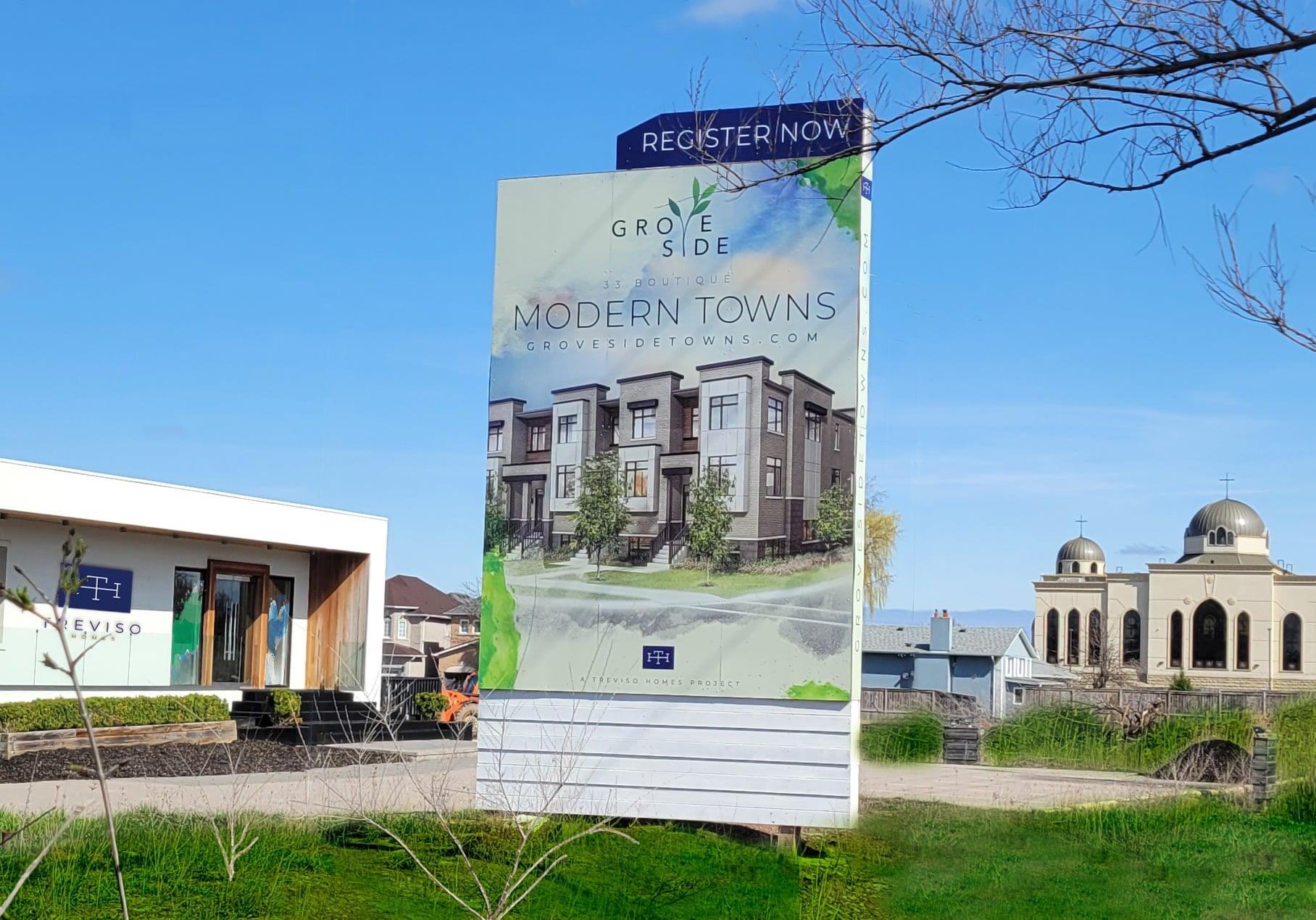 Treviso Outdoor Signage Mock